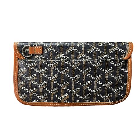 Goyard St Louis Pouch Pocket Wallet Black/Brown STU020051.